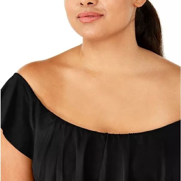 La Blanca Plus Size Island Goddess OfftheShoulder One-Piece Swimsuit
Women's 18W - Picture 7 of 15